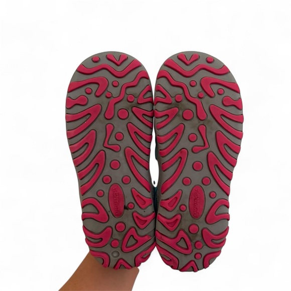 Mishansha Sneakers Girls Hiking Shoes Lightweight Velcro Pink . Size 3 - Picture 10 of 16